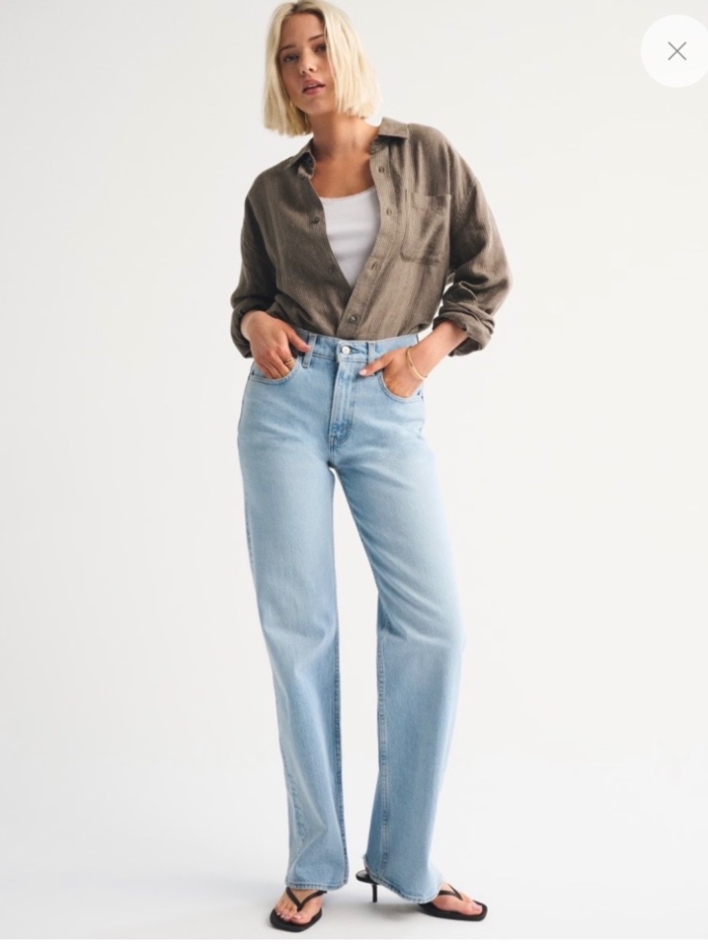 Abercrombie And Fitch 90’s Baggy High Rise Jeans Size 30 NWT